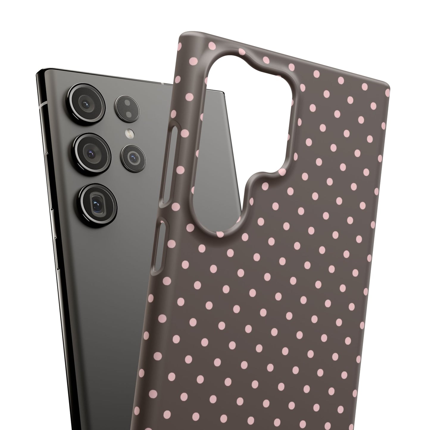 Pink-Brown Polka Dot Phone Case