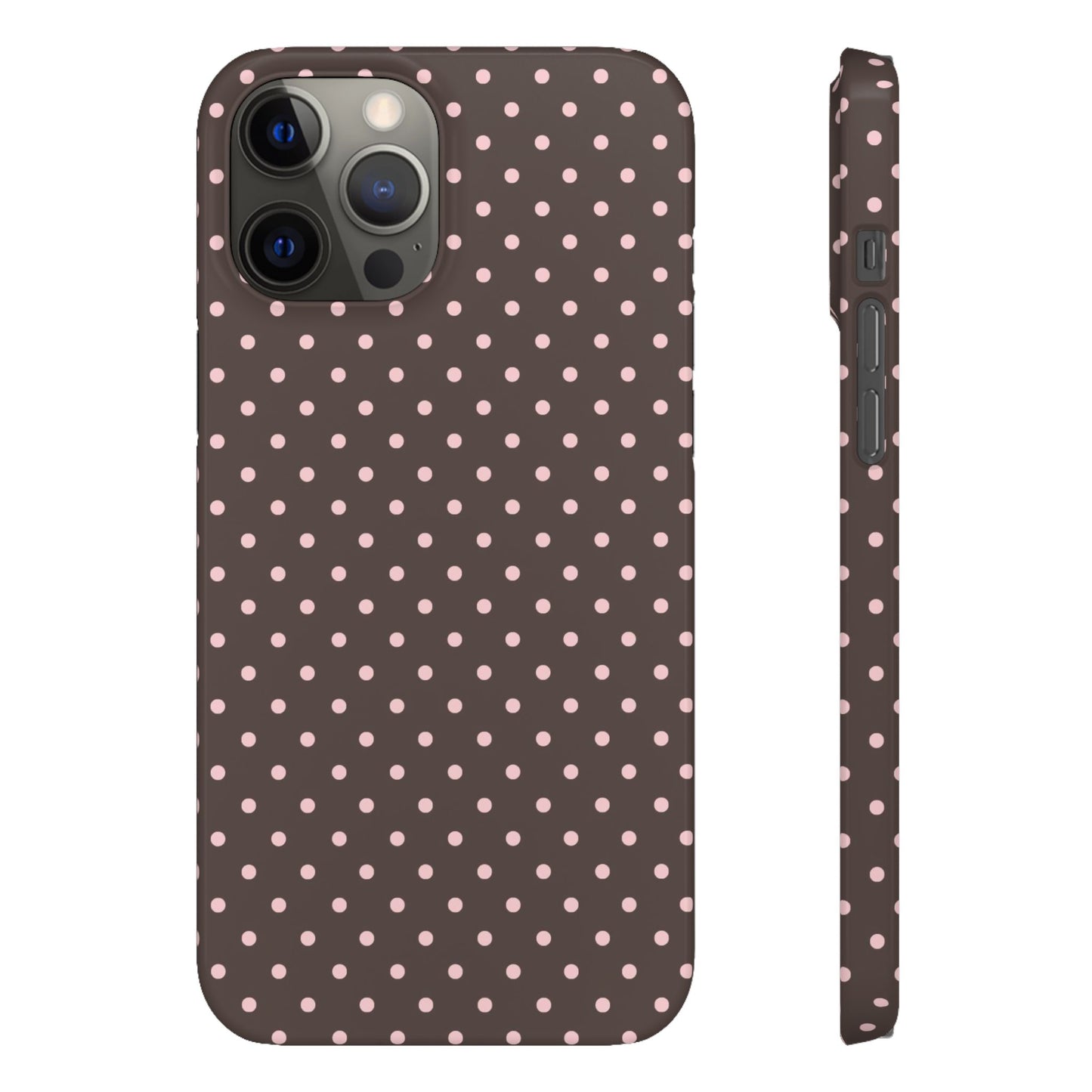 Pink-Brown Polka Dot Phone Case