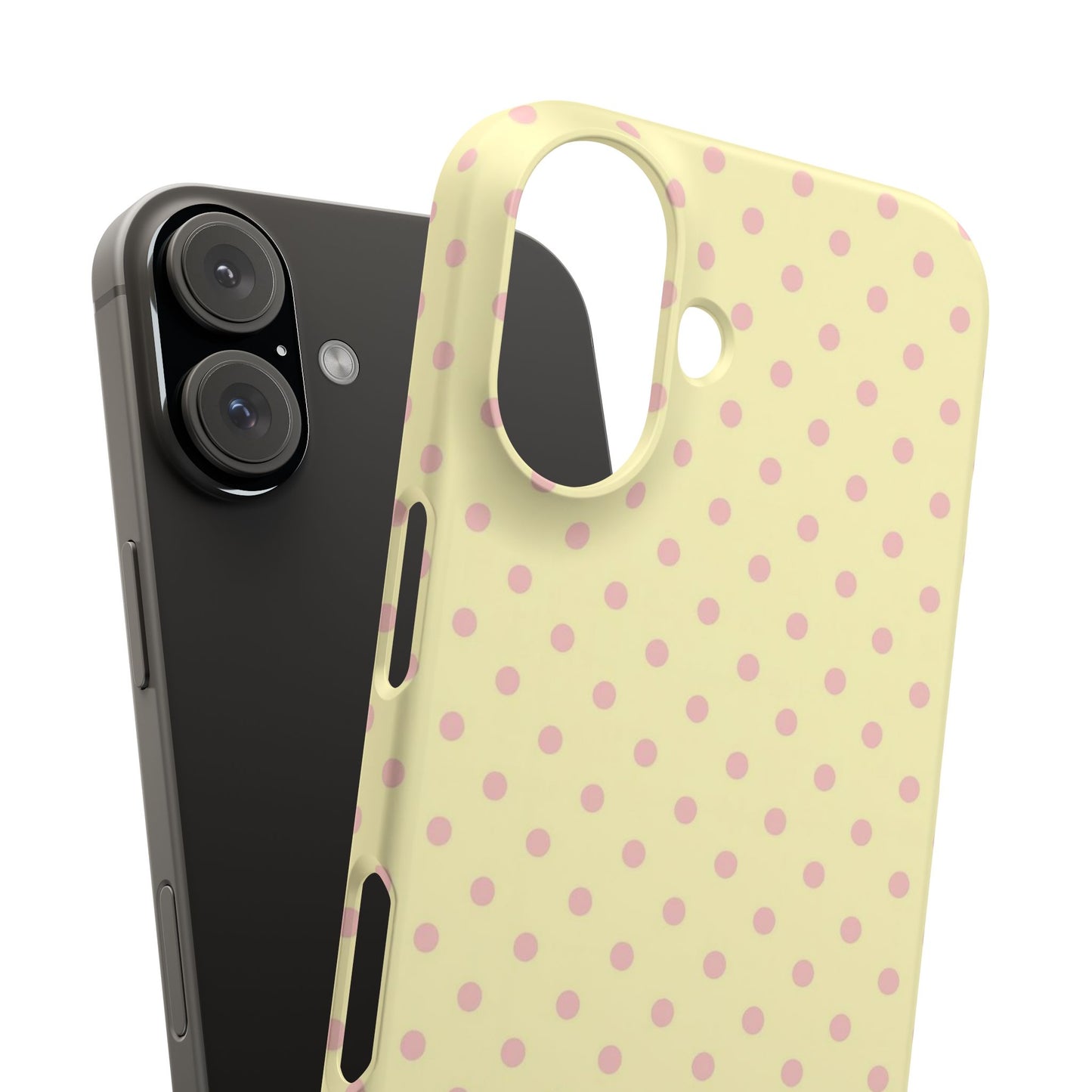 Yellow-Pink Polka Dot Phone Case
