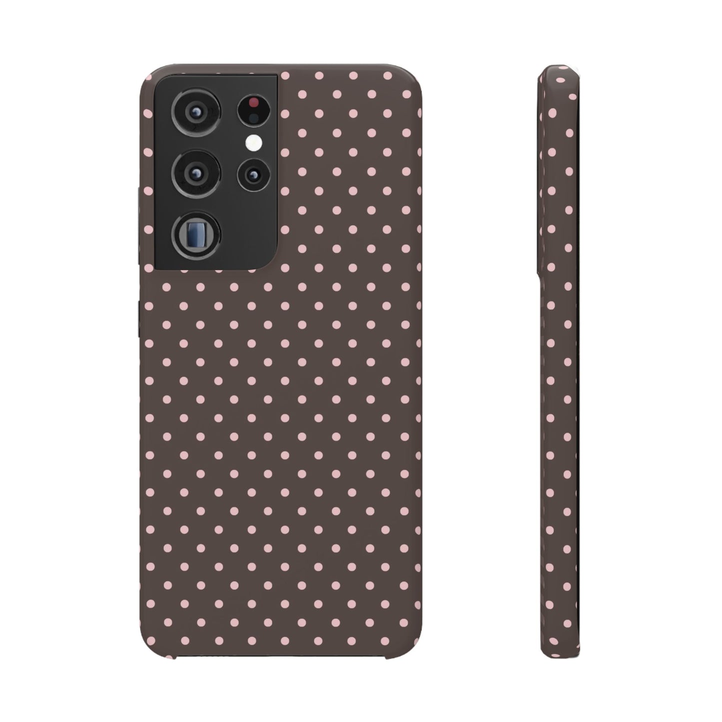 Pink-Brown Polka Dot Phone Case