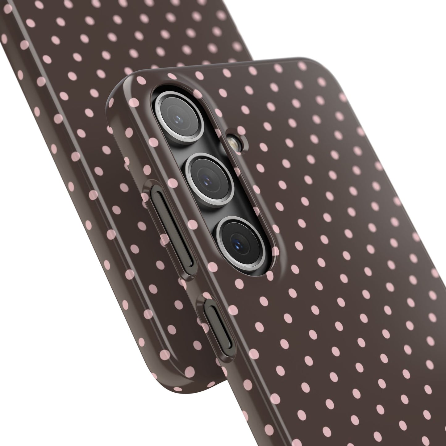 Pink-Brown Polka Dot Phone Case