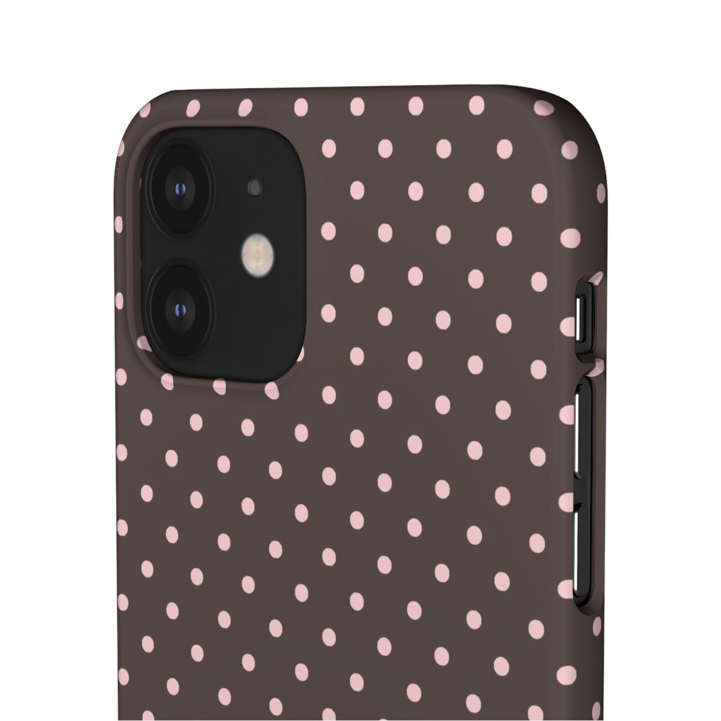 Pink-Brown Polka Dot Phone Case