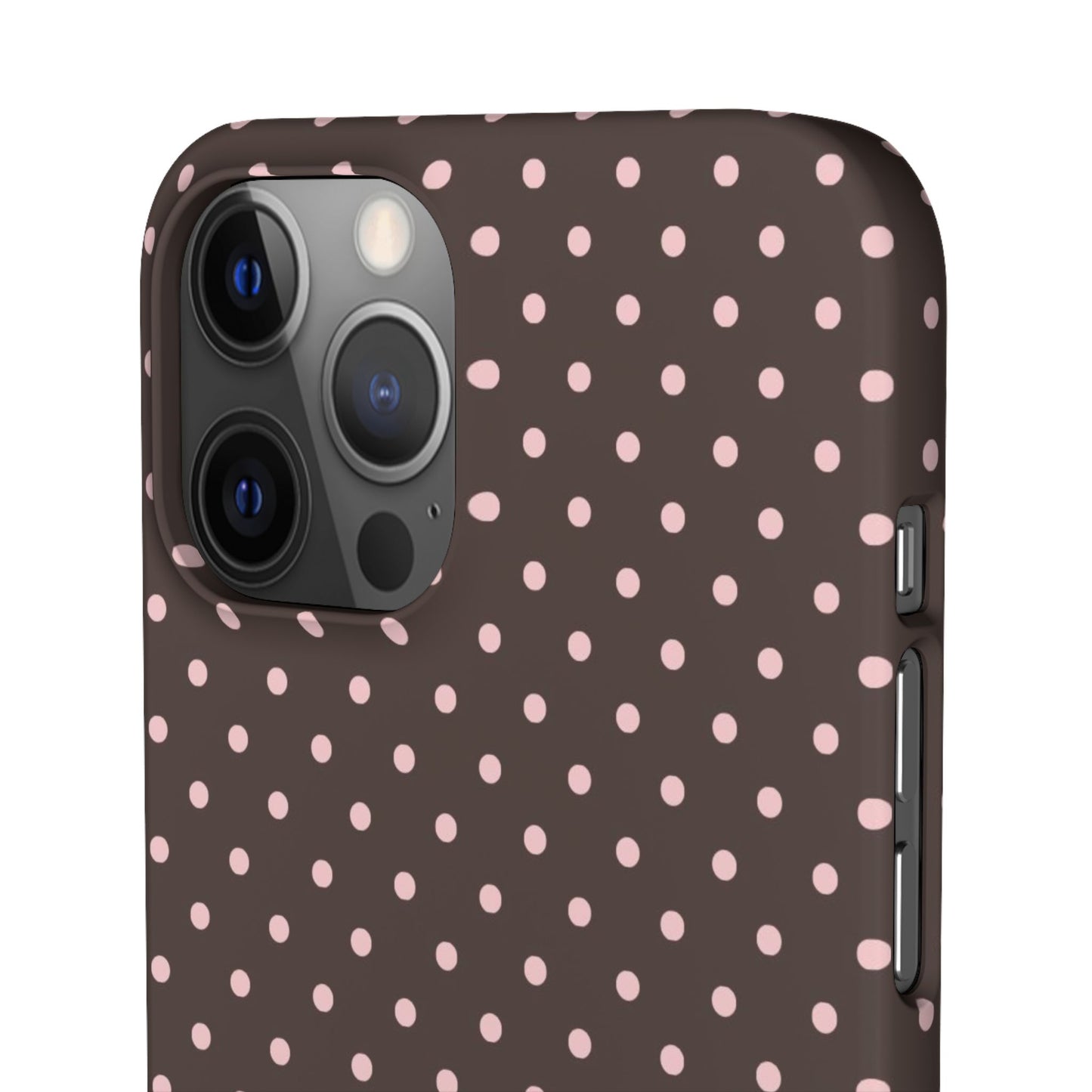 Pink-Brown Polka Dot Phone Case