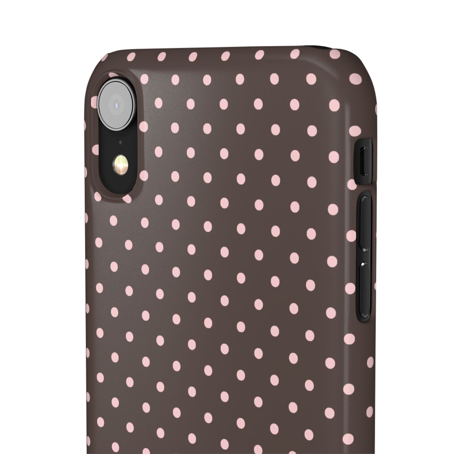 Pink-Brown Polka Dot Phone Case