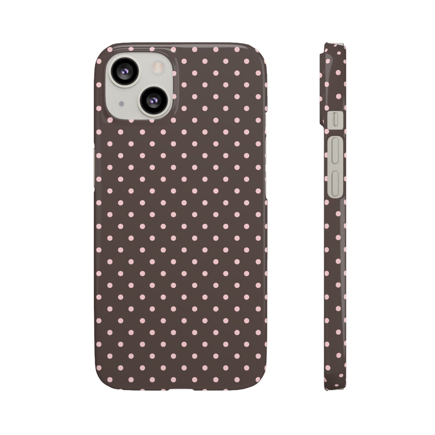 Pink-Brown Polka Dot Phone Case
