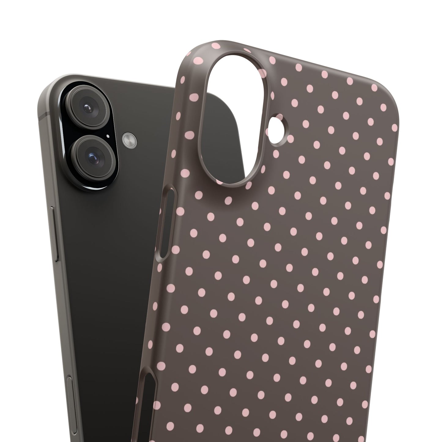 Pink-Brown Polka Dot Phone Case