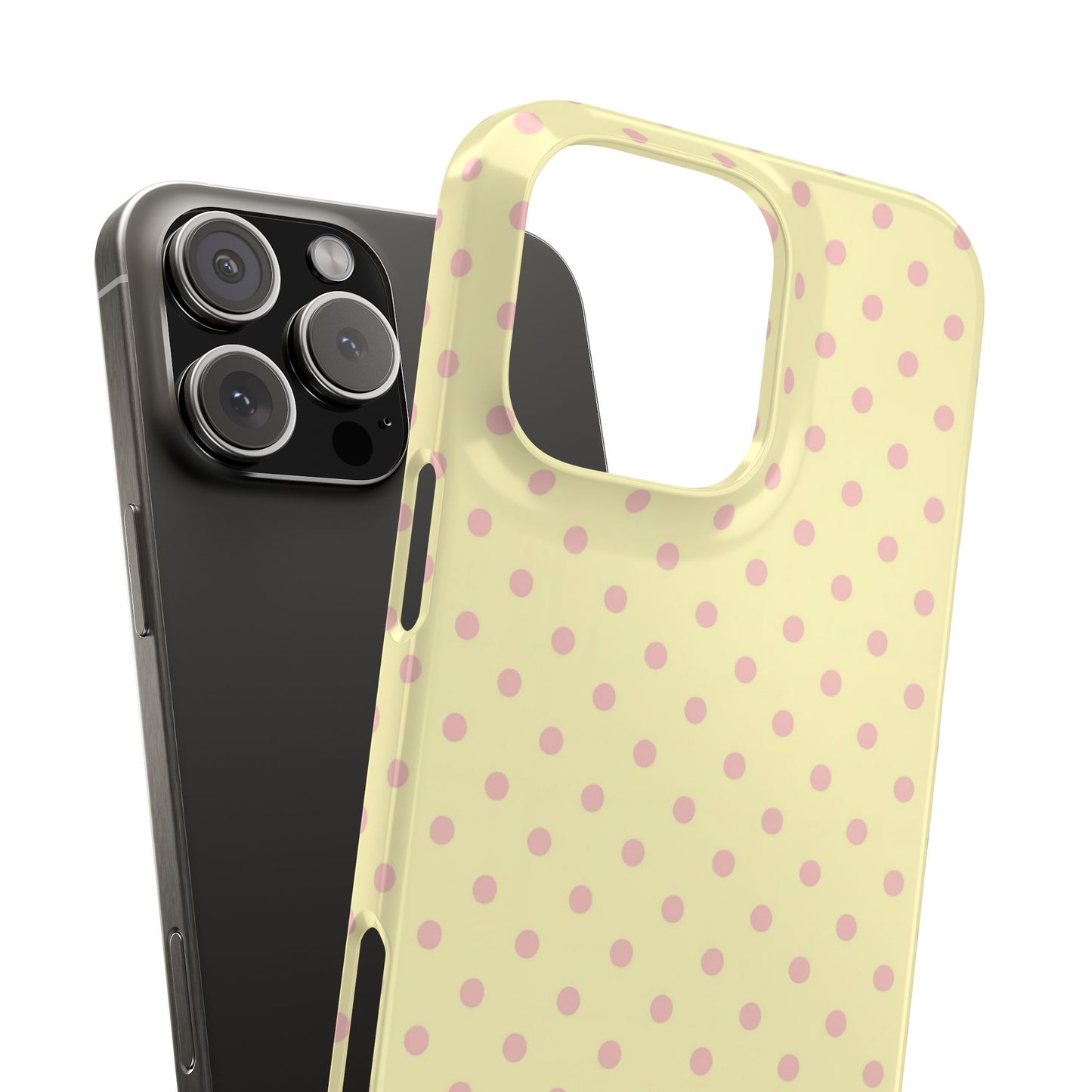 Yellow-Pink Polka Dot Phone Case