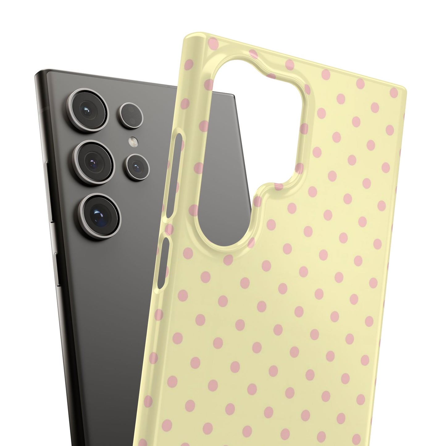 Yellow-Pink Polka Dot Phone Case