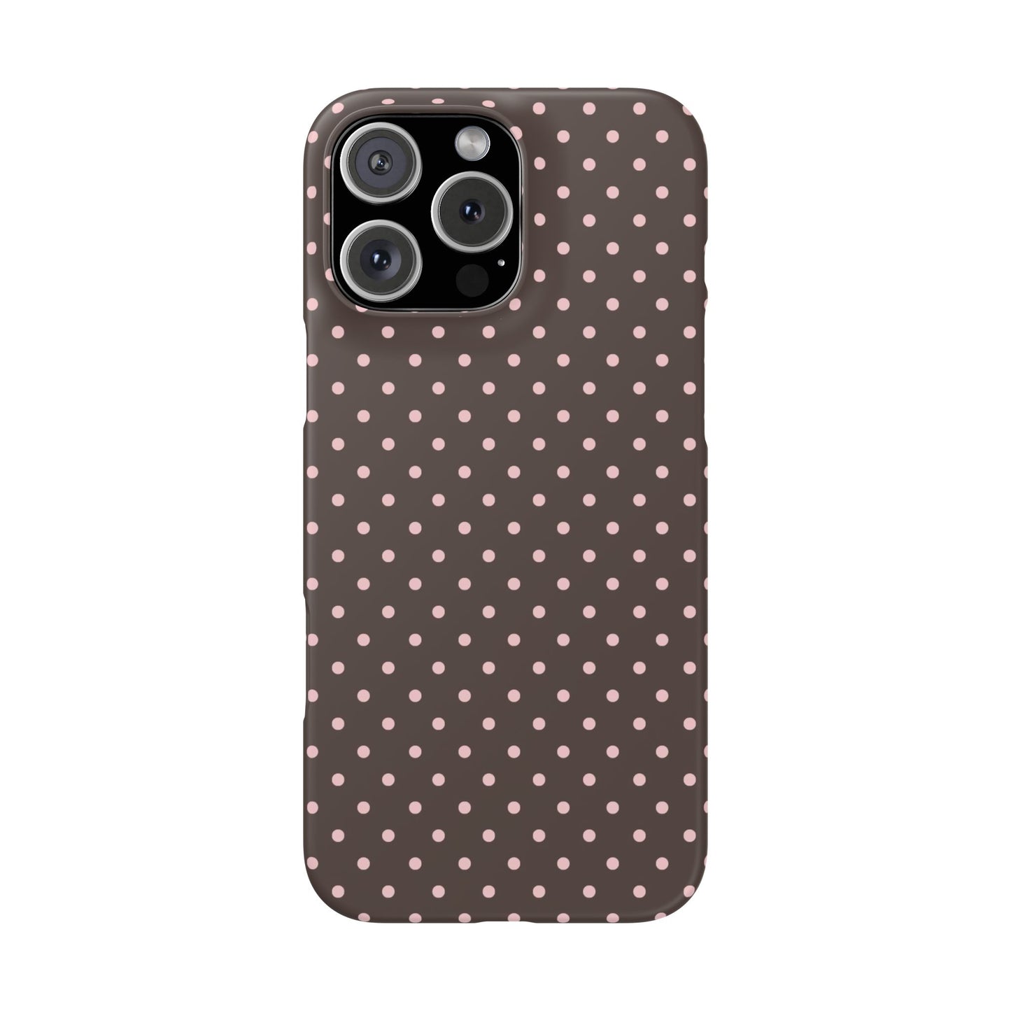 Pink-Brown Polka Dot Phone Case