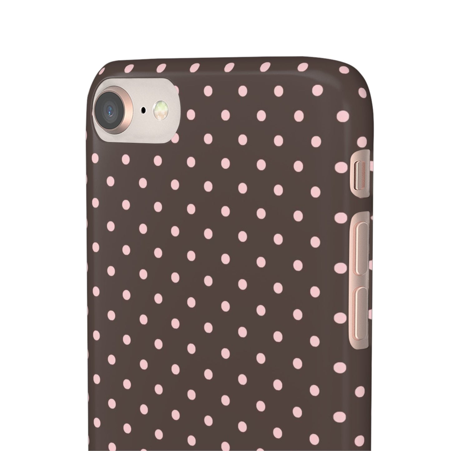 Pink-Brown Polka Dot Phone Case