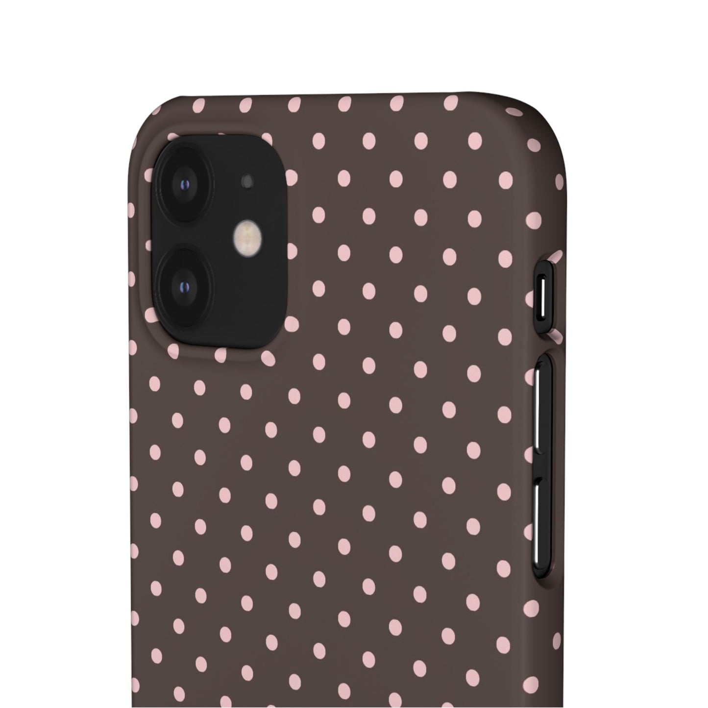Pink-Brown Polka Dot Phone Case
