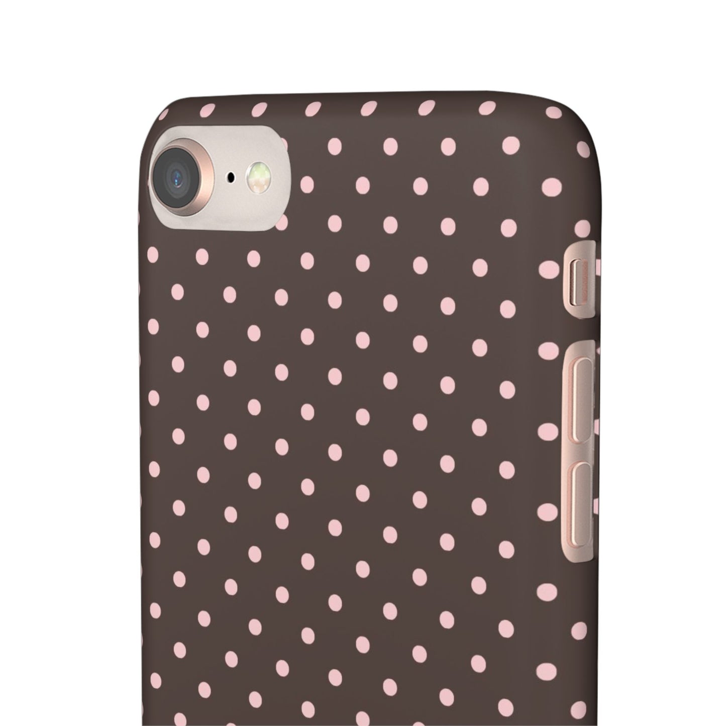 Pink-Brown Polka Dot Phone Case