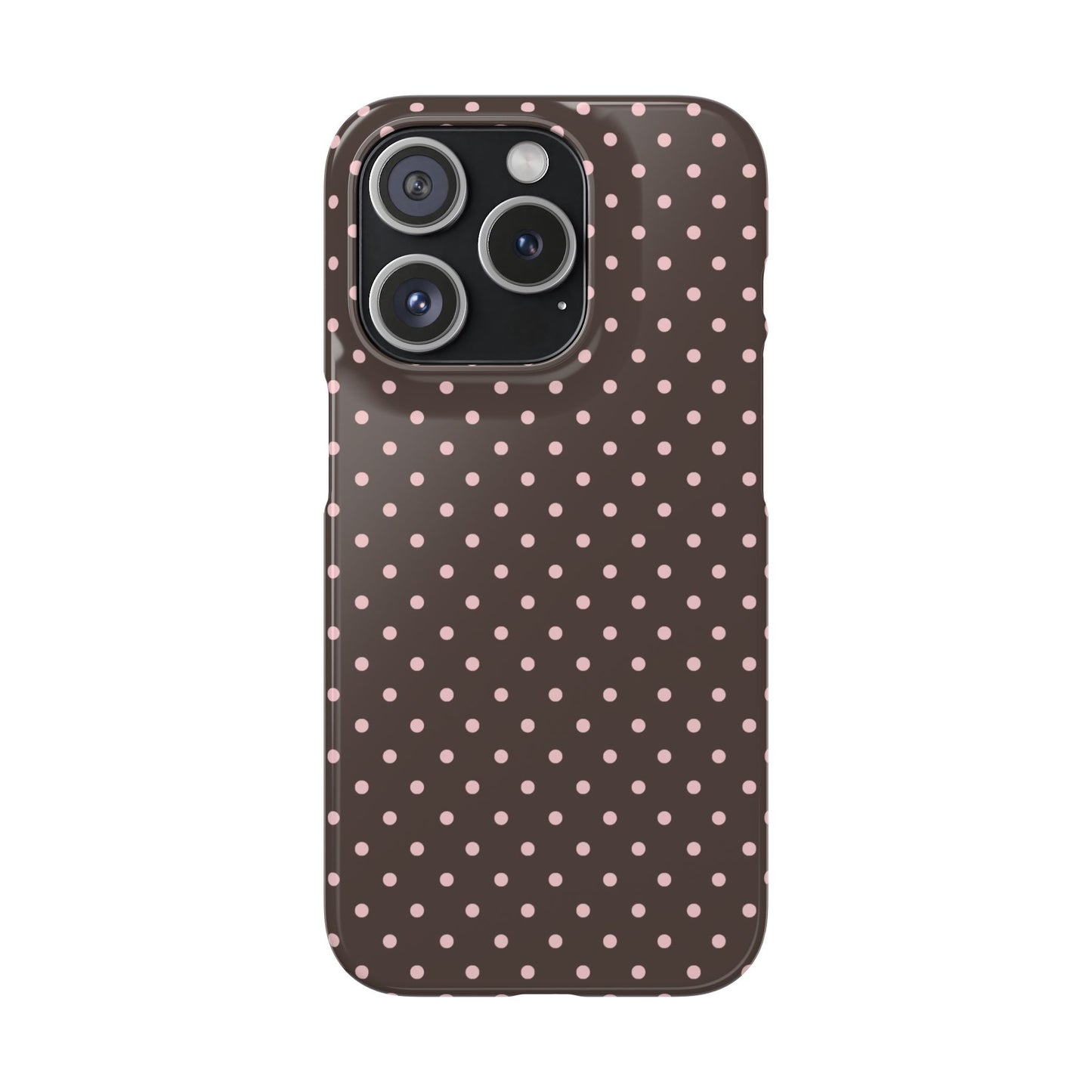 Pink-Brown Polka Dot Phone Case