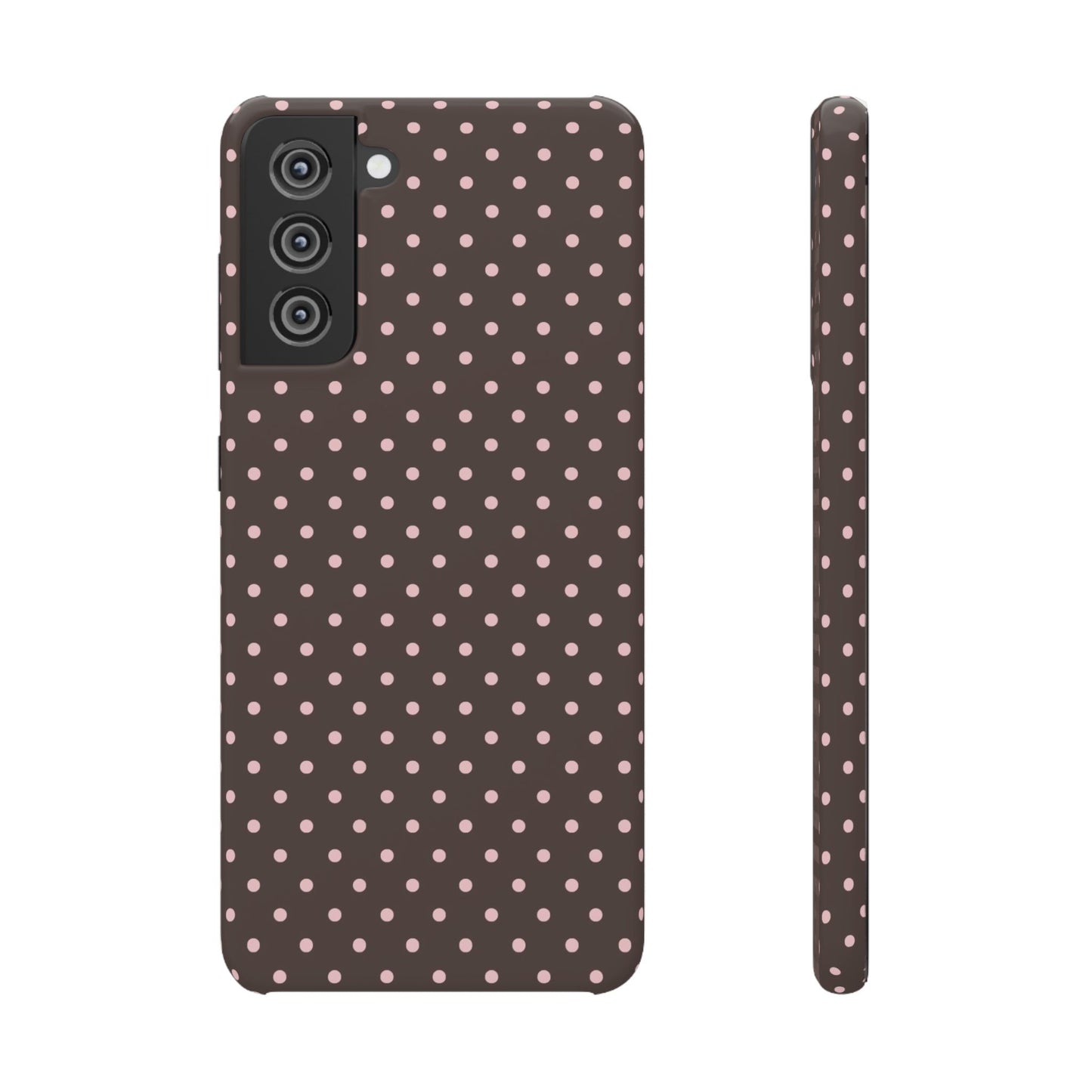 Pink-Brown Polka Dot Phone Case