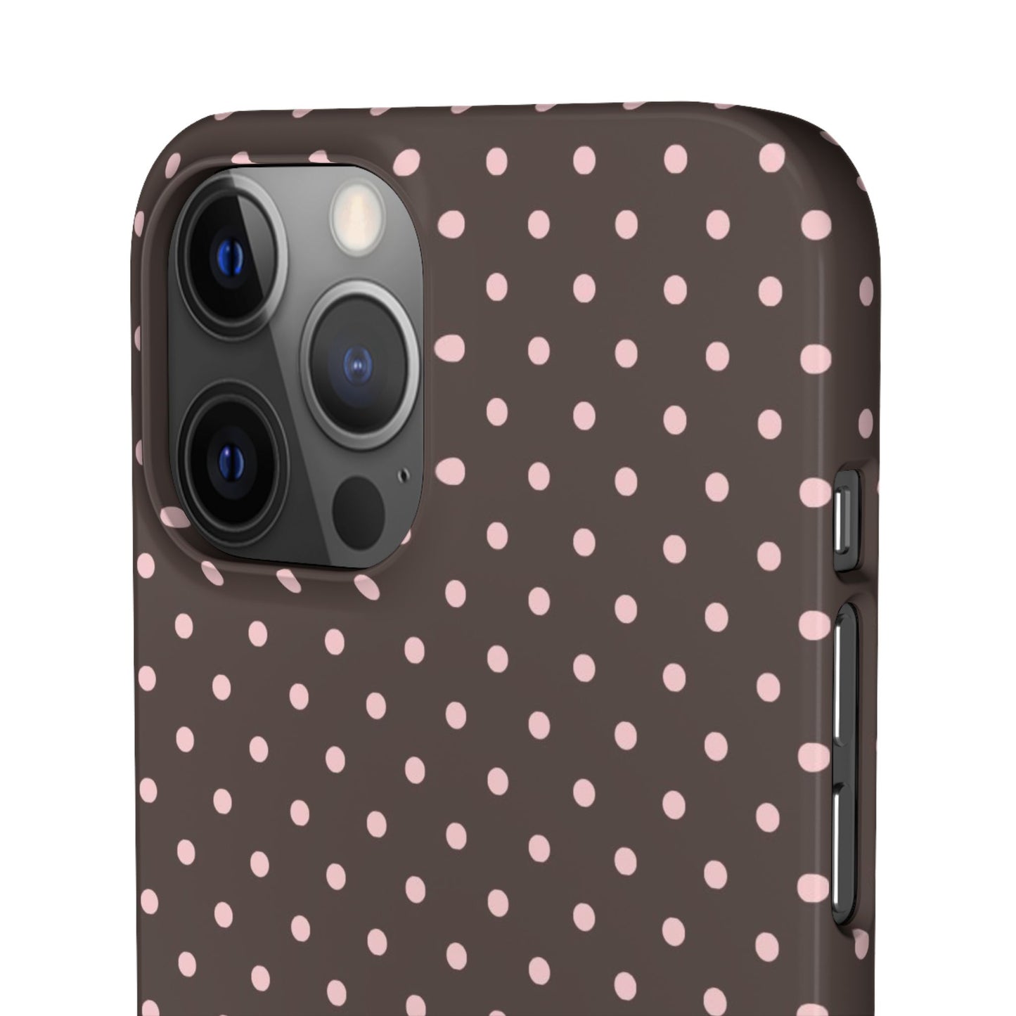 Pink-Brown Polka Dot Phone Case