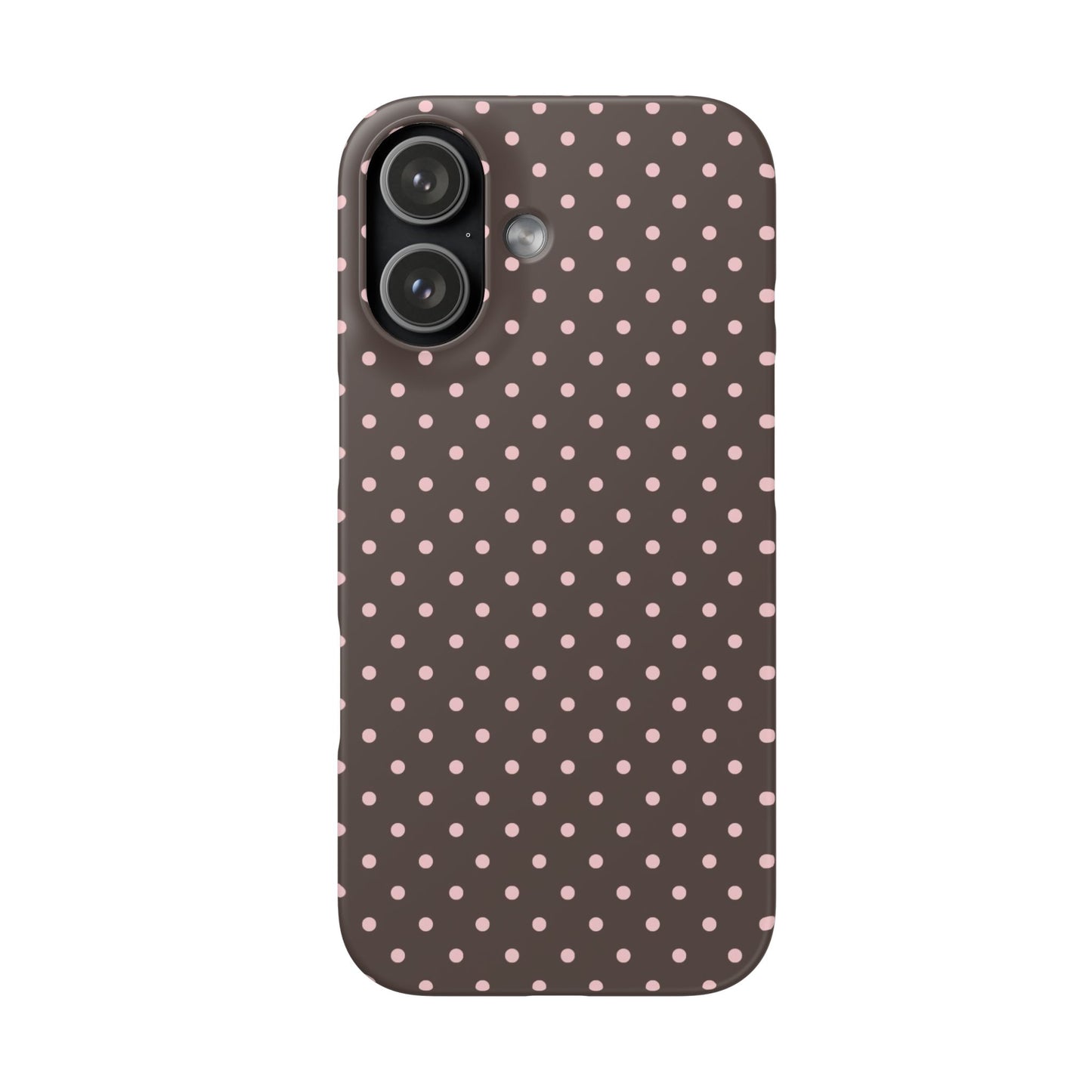 Pink-Brown Polka Dot Phone Case