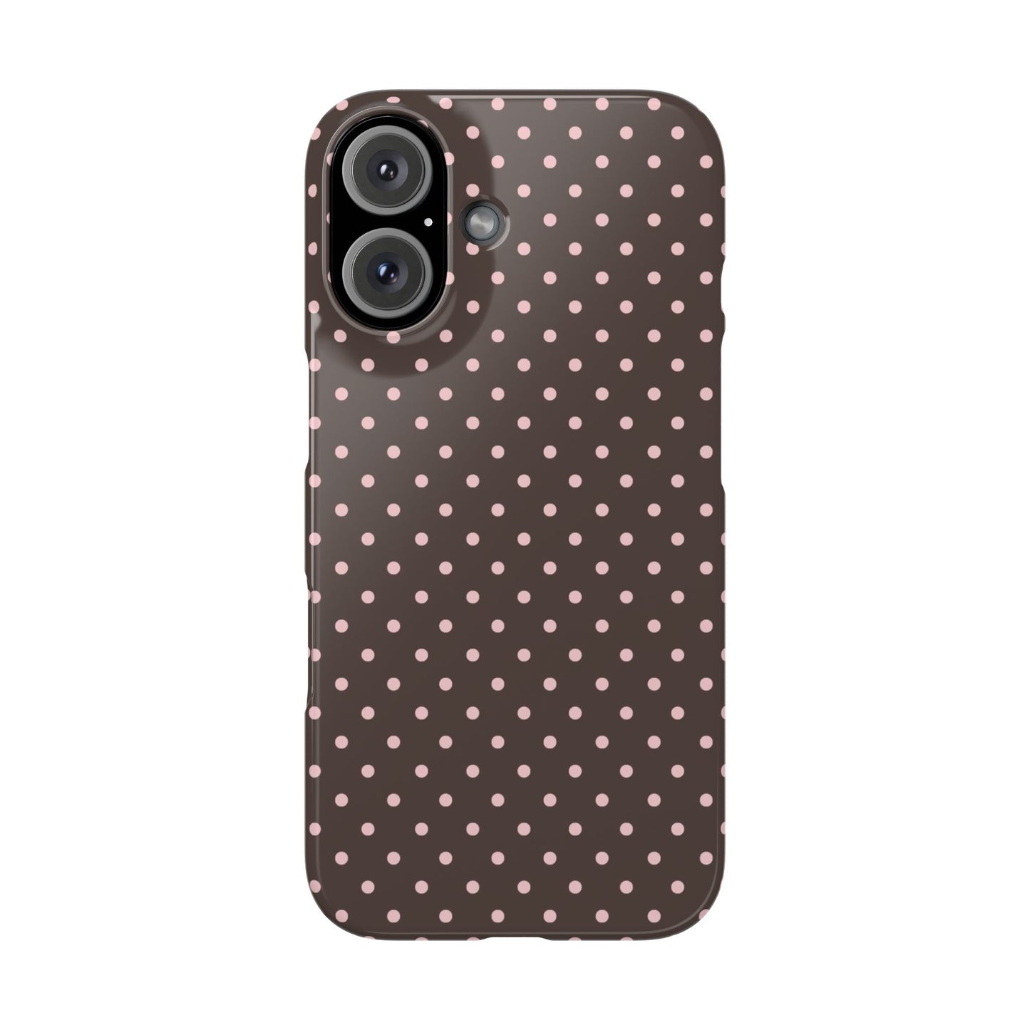 Pink-Brown Polka Dot Phone Case