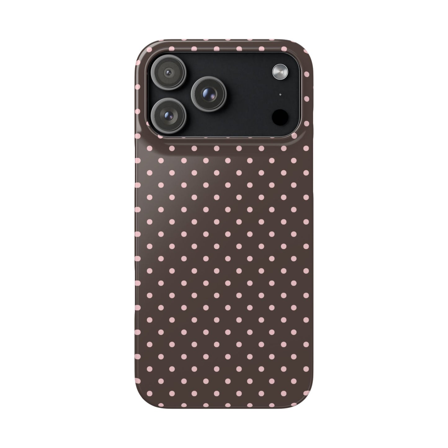 Pink-Brown Polka Dot Phone Case