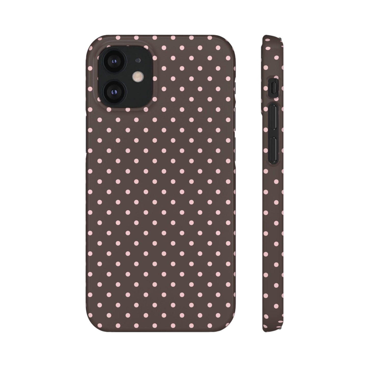 Pink-Brown Polka Dot Phone Case