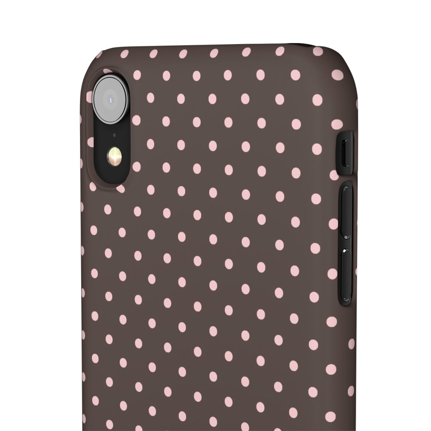 Pink-Brown Polka Dot Phone Case