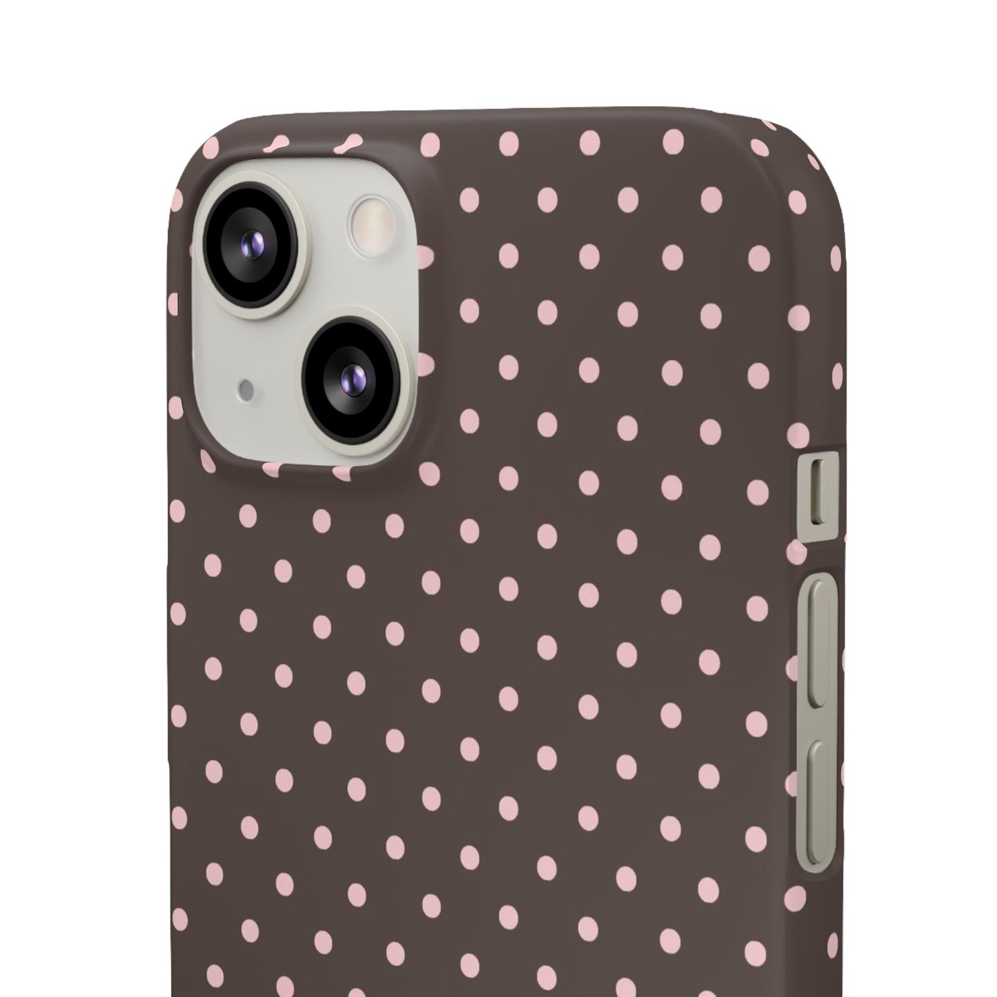 Pink-Brown Polka Dot Phone Case