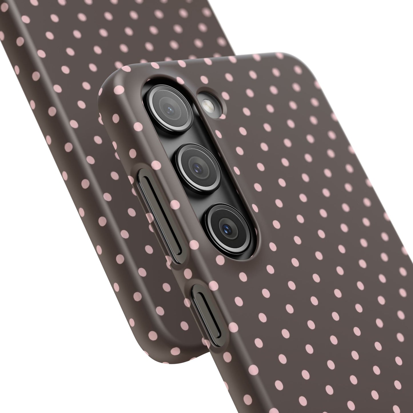 Pink-Brown Polka Dot Phone Case