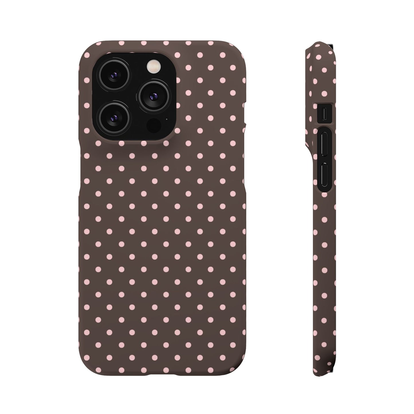 Pink-Brown Polka Dot Phone Case