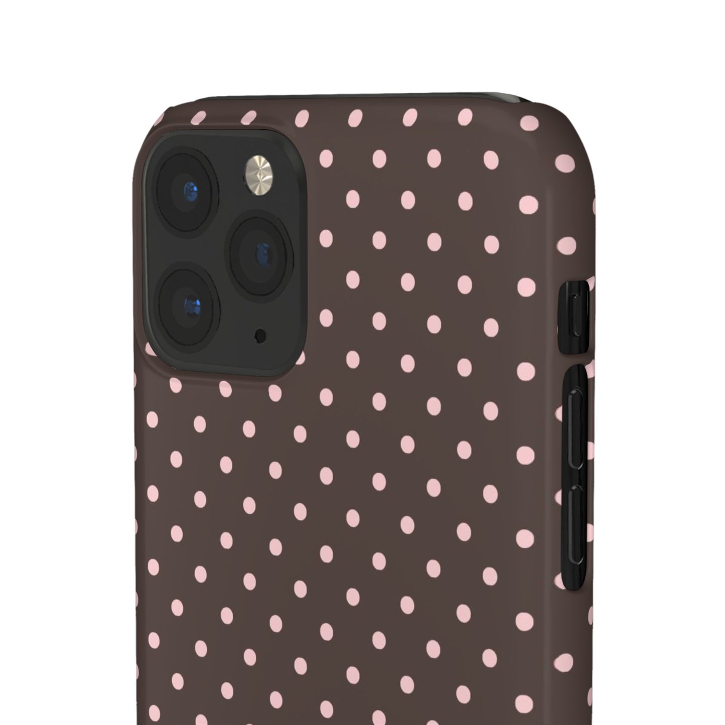 Pink-Brown Polka Dot Phone Case