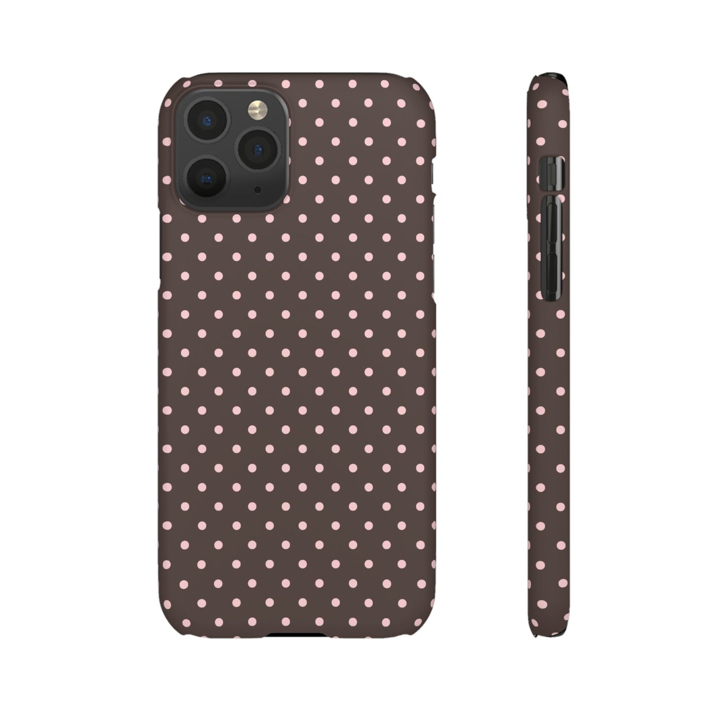 Pink-Brown Polka Dot Phone Case