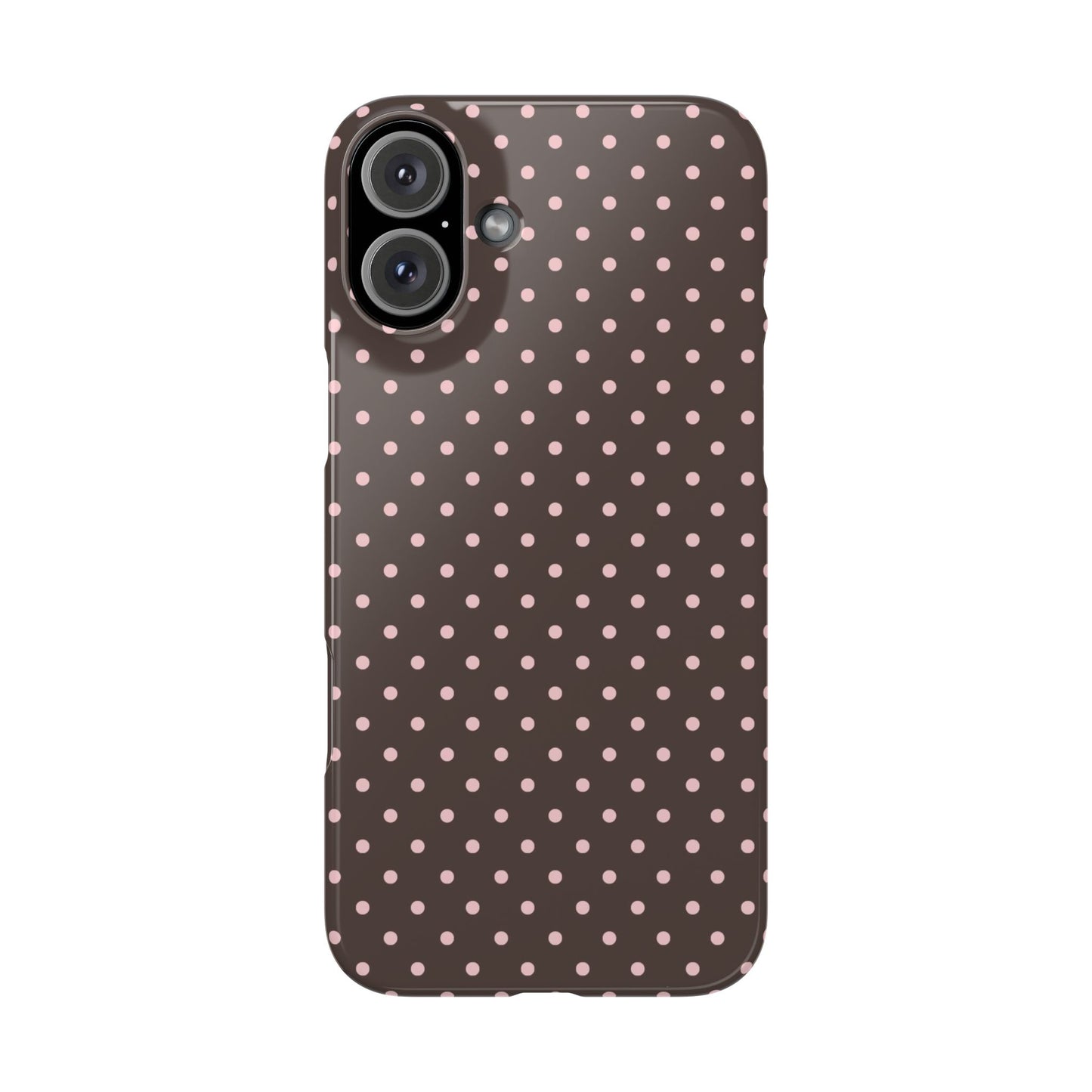 Pink-Brown Polka Dot Phone Case
