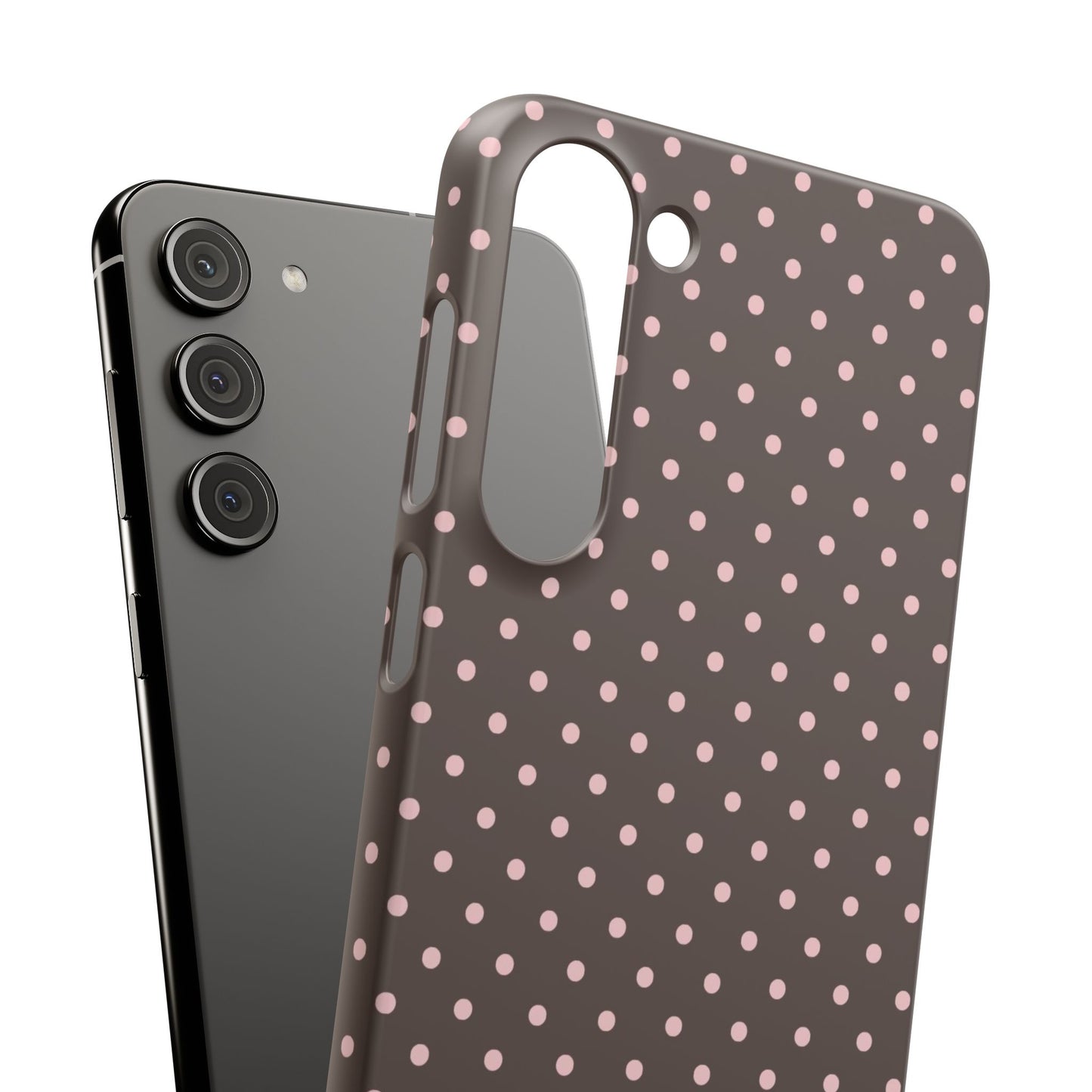 Pink-Brown Polka Dot Phone Case