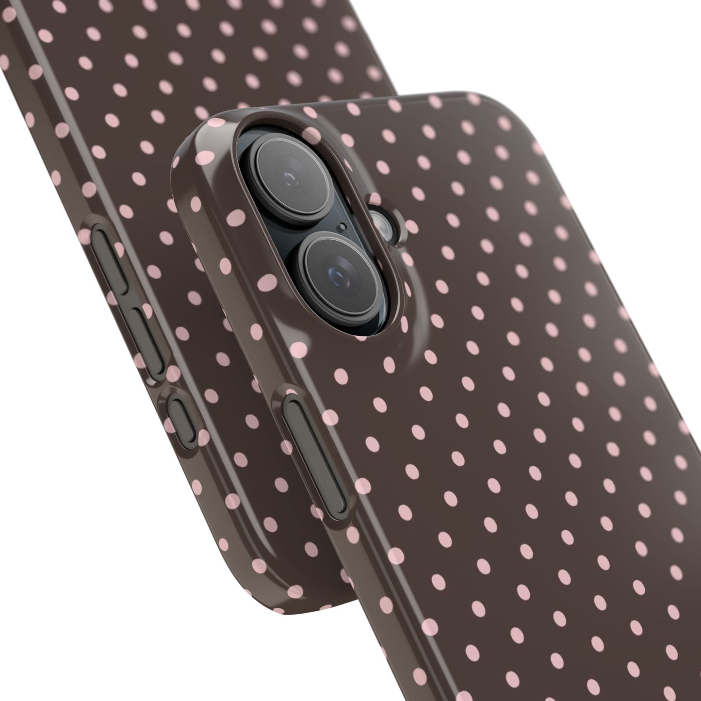 Pink-Brown Polka Dot Phone Case