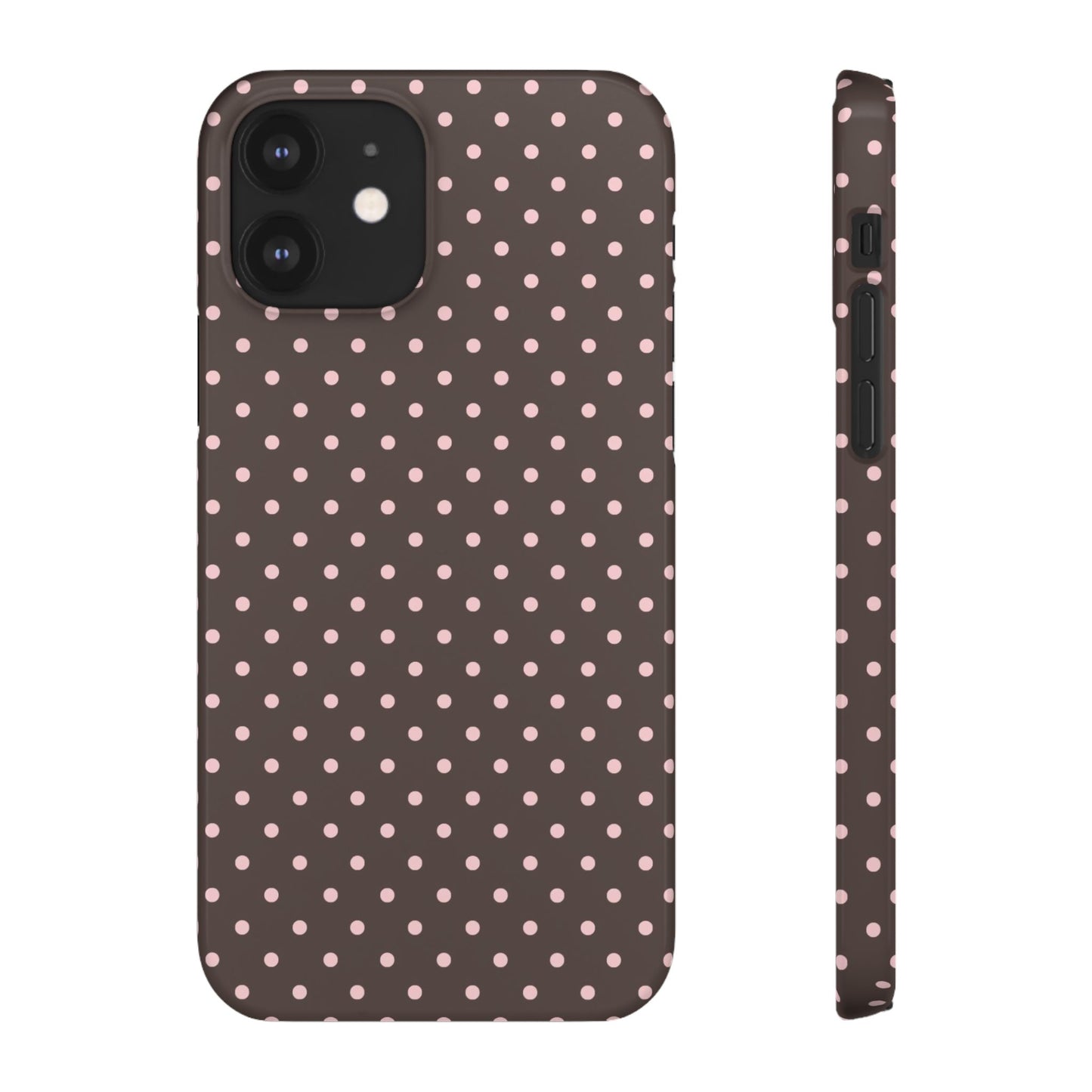 Pink-Brown Polka Dot Phone Case