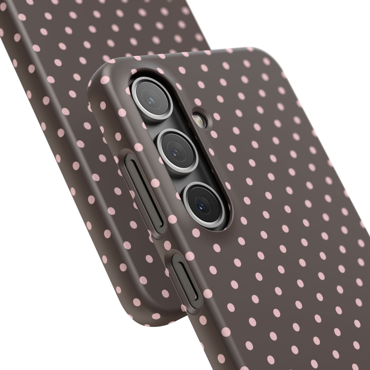 Pink-Brown Polka Dot Phone Case