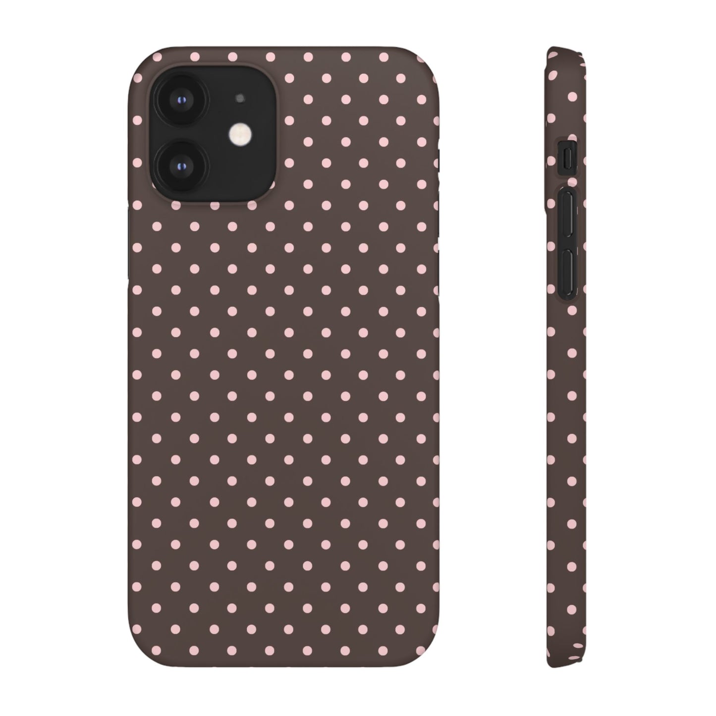 Pink-Brown Polka Dot Phone Case