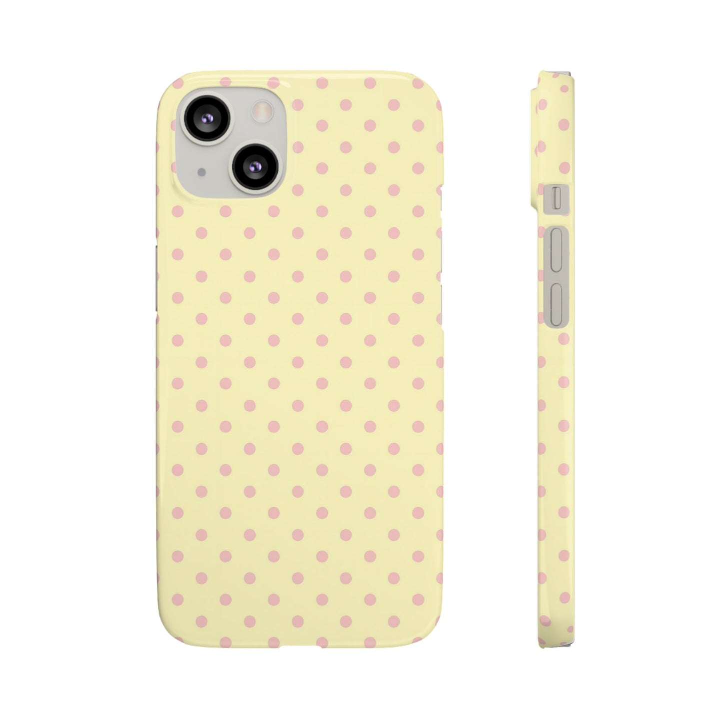 Yellow-Pink Polka Dot Phone Case