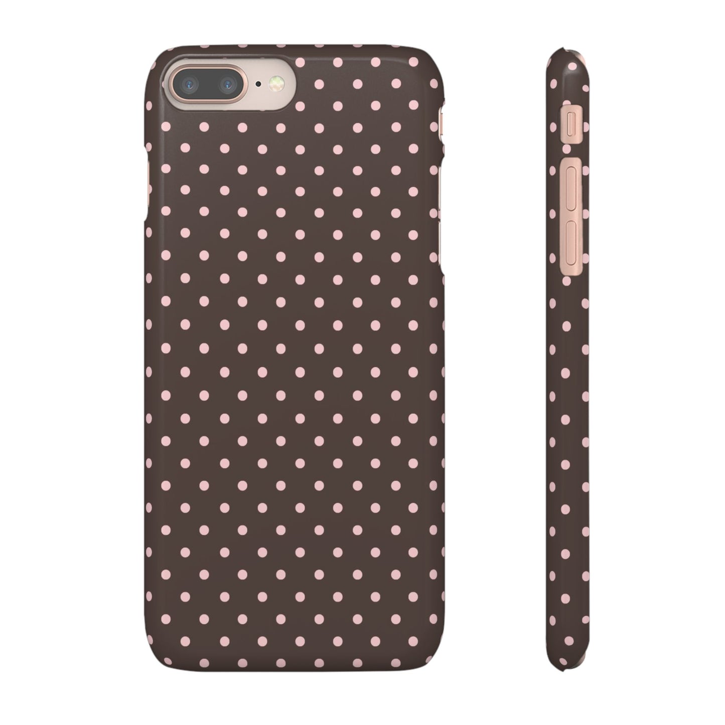 Pink-Brown Polka Dot Phone Case