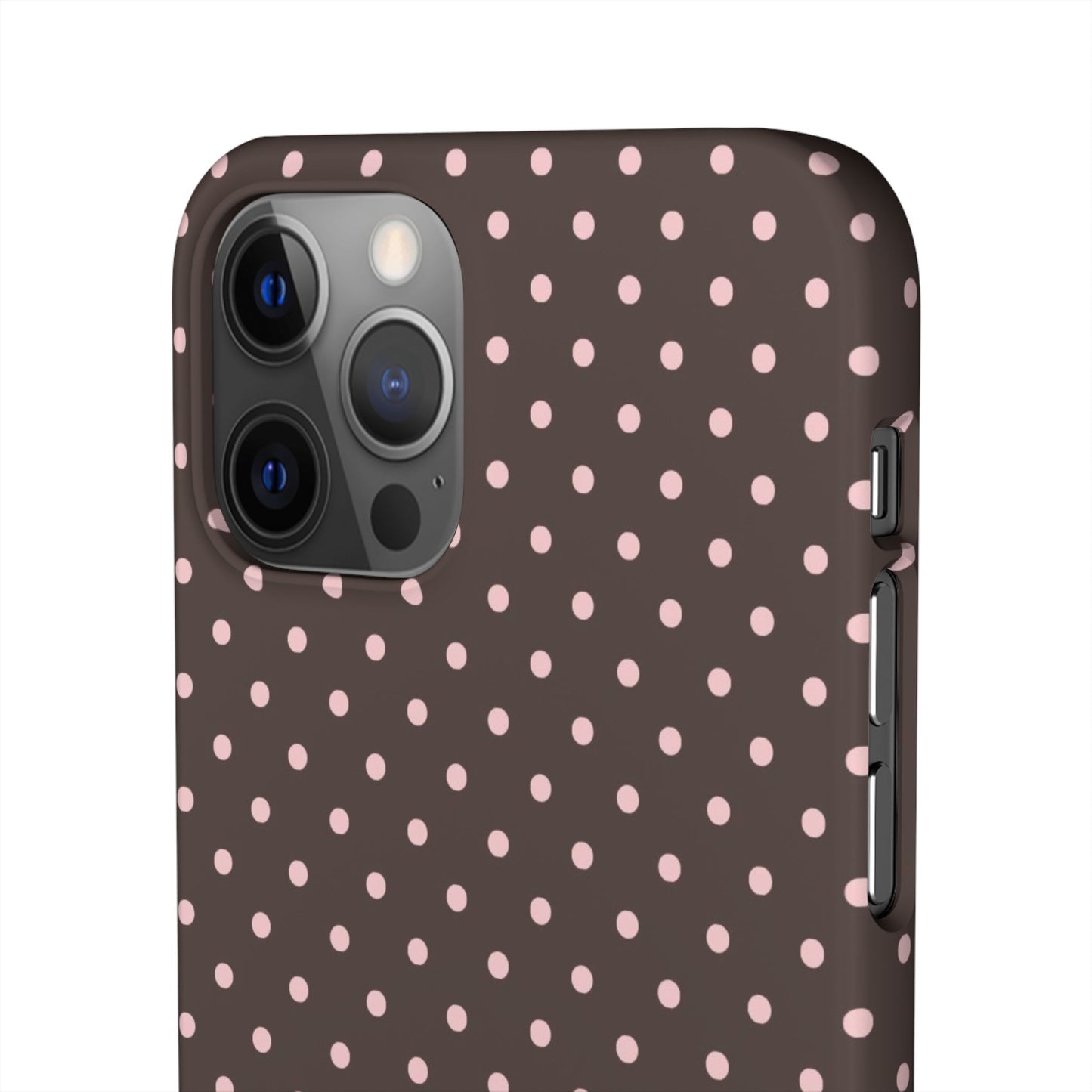 Pink-Brown Polka Dot Phone Case