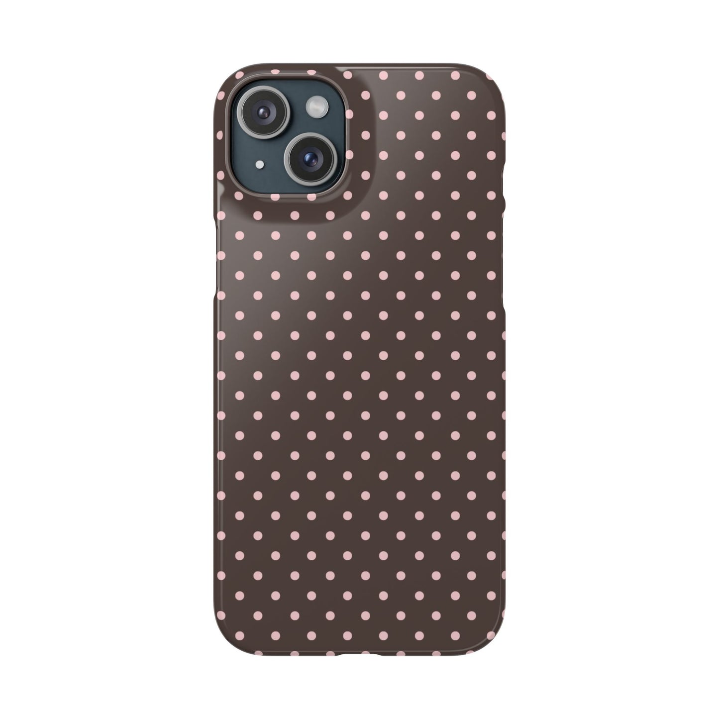 Pink-Brown Polka Dot Phone Case