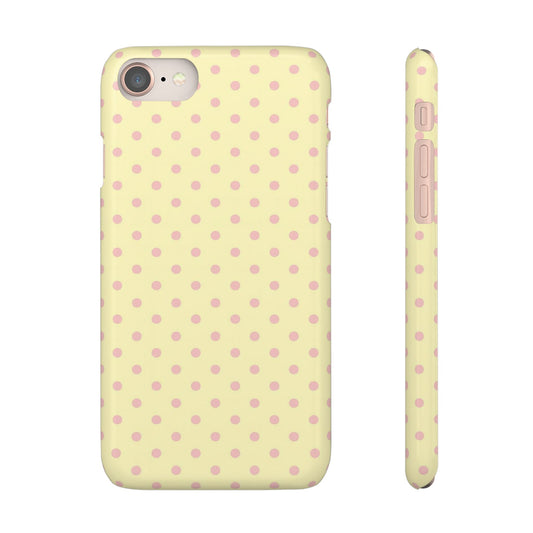Yellow-Pink Polka Dot Phone Case