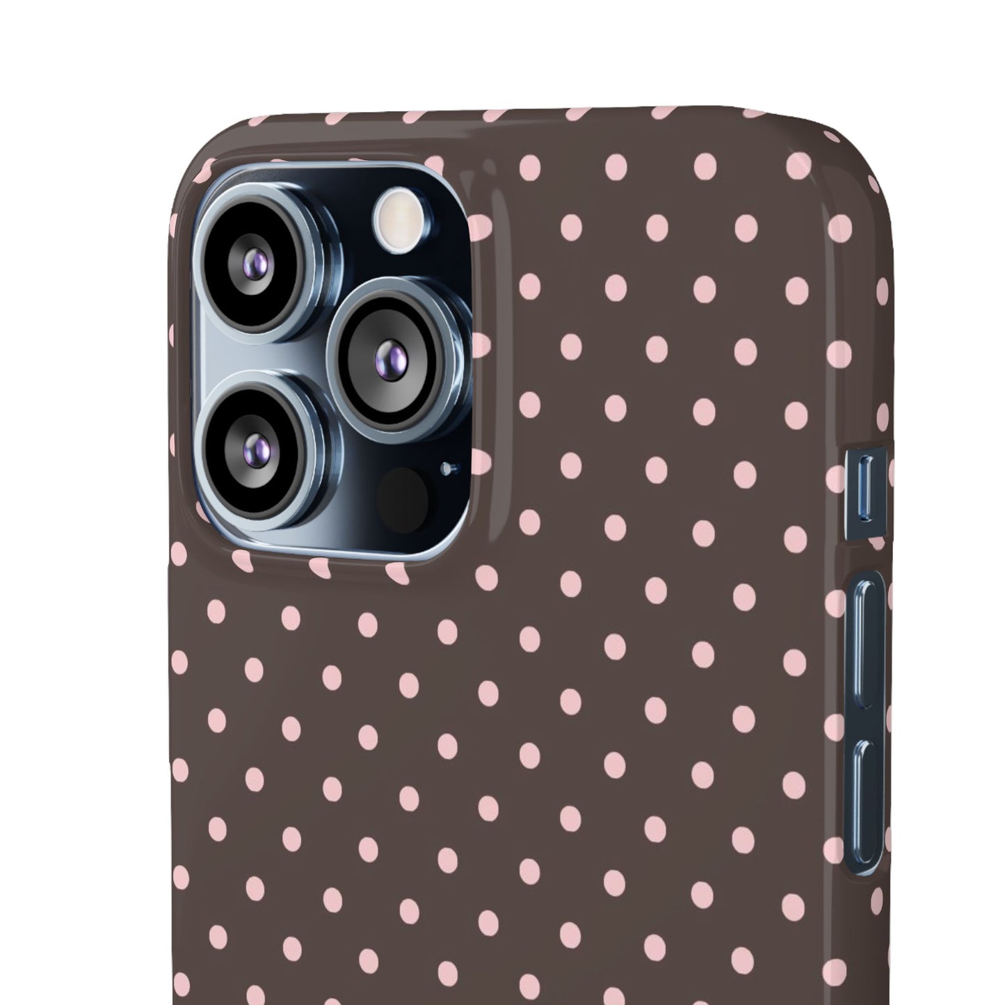 Pink-Brown Polka Dot Phone Case