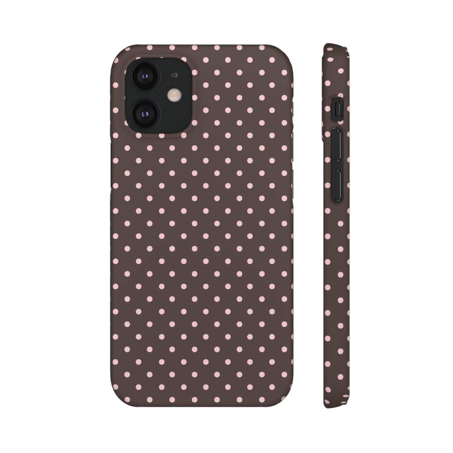 Pink-Brown Polka Dot Phone Case