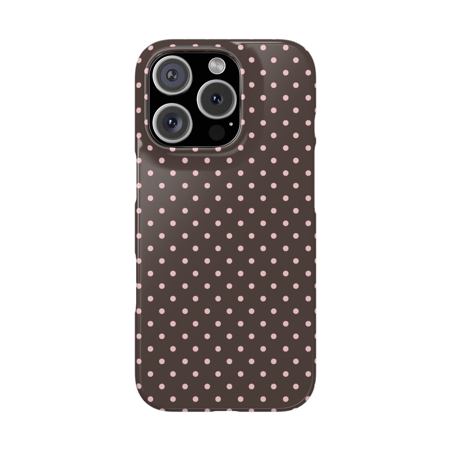 Pink-Brown Polka Dot Phone Case