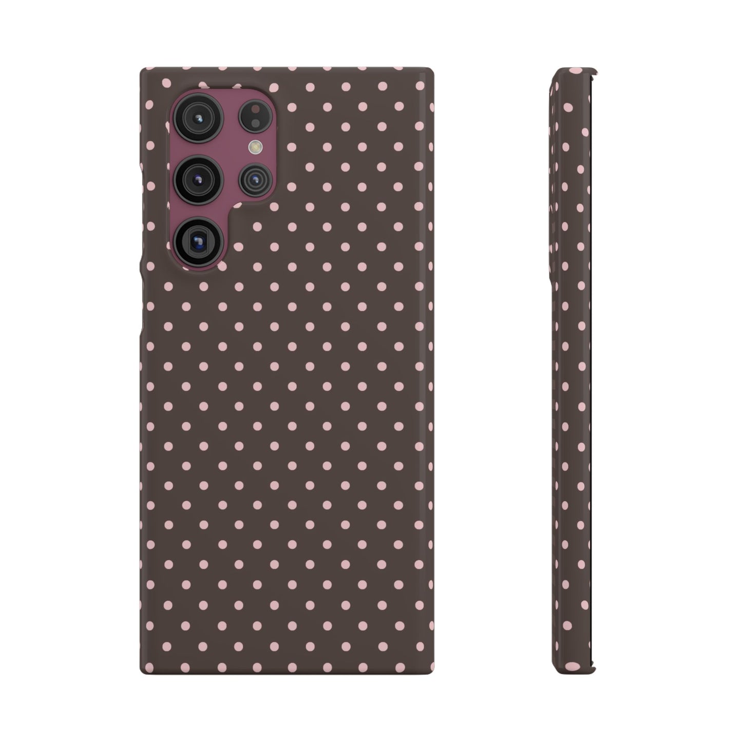 Pink-Brown Polka Dot Phone Case