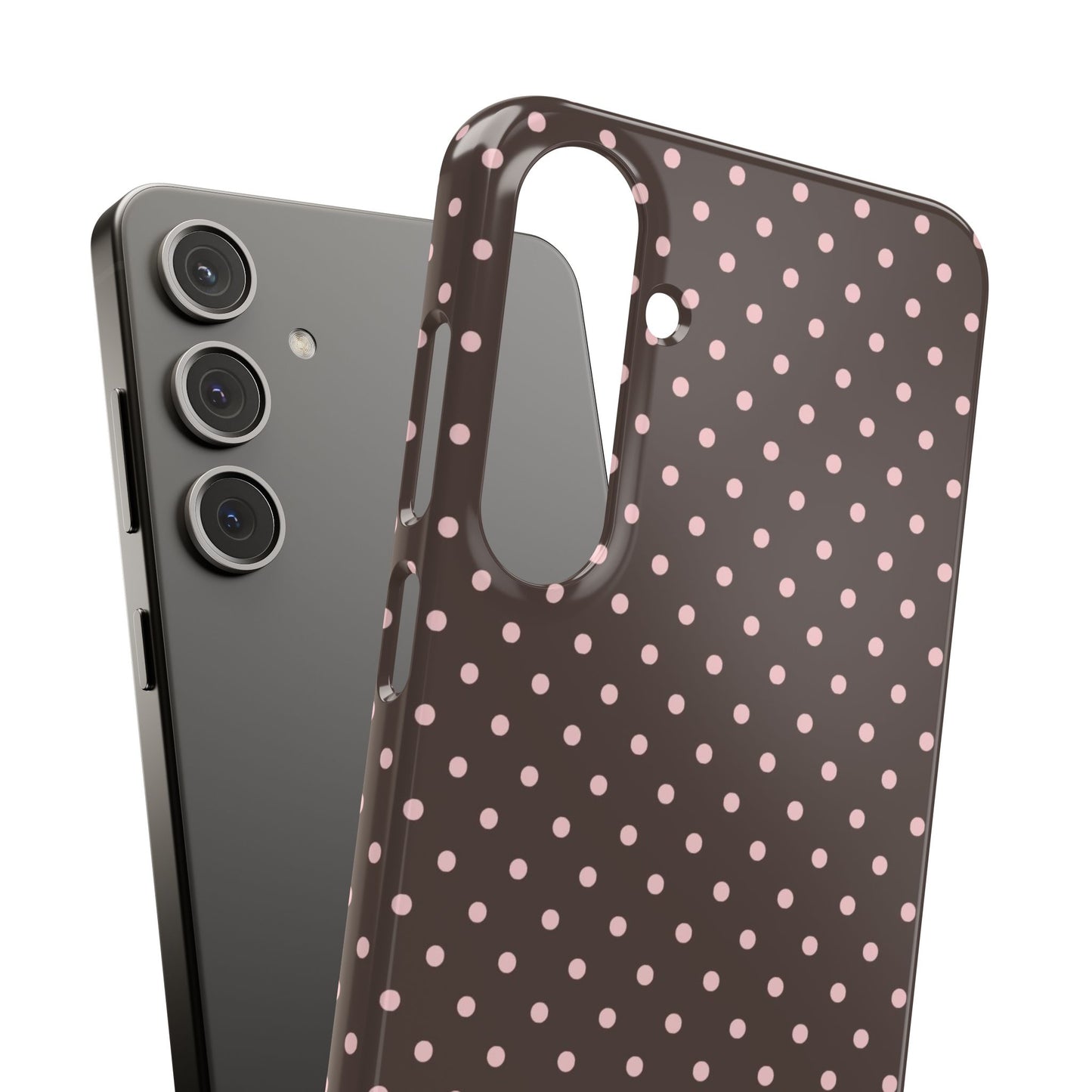 Pink-Brown Polka Dot Phone Case