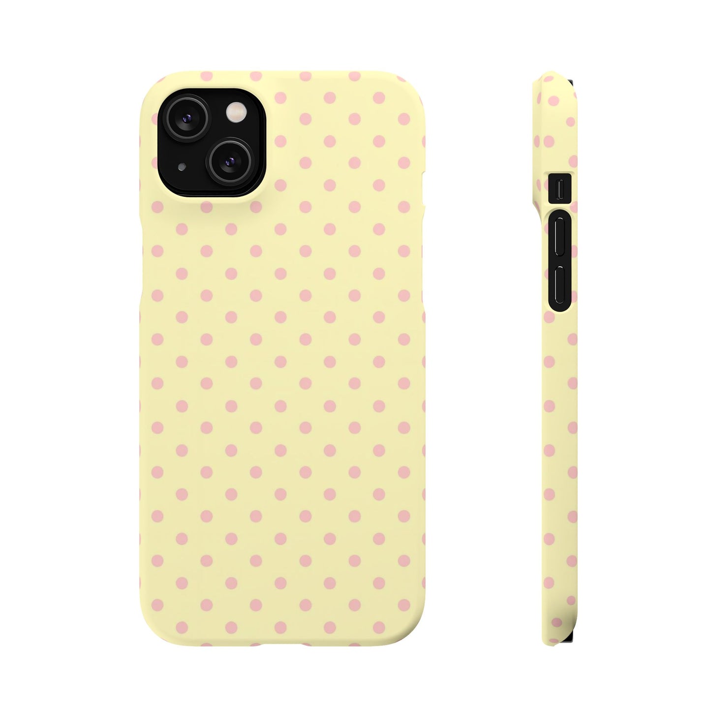 Yellow-Pink Polka Dot Phone Case