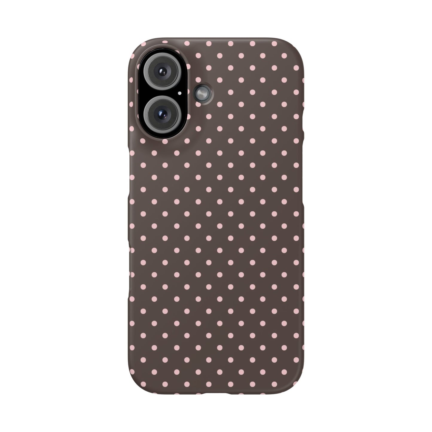 Pink-Brown Polka Dot Phone Case