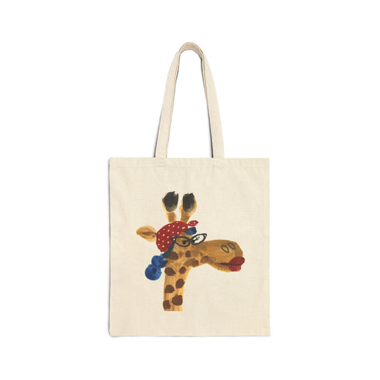 ‘Funky Giraffe’ Cotton Tote