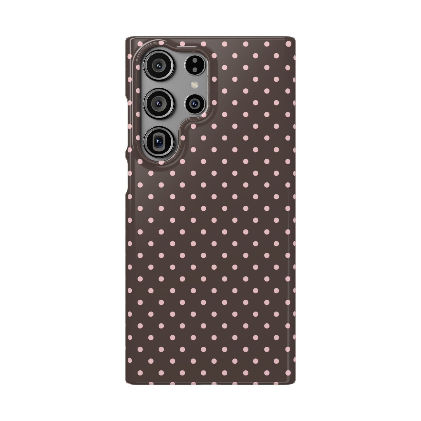 Pink-Brown Polka Dot Phone Case