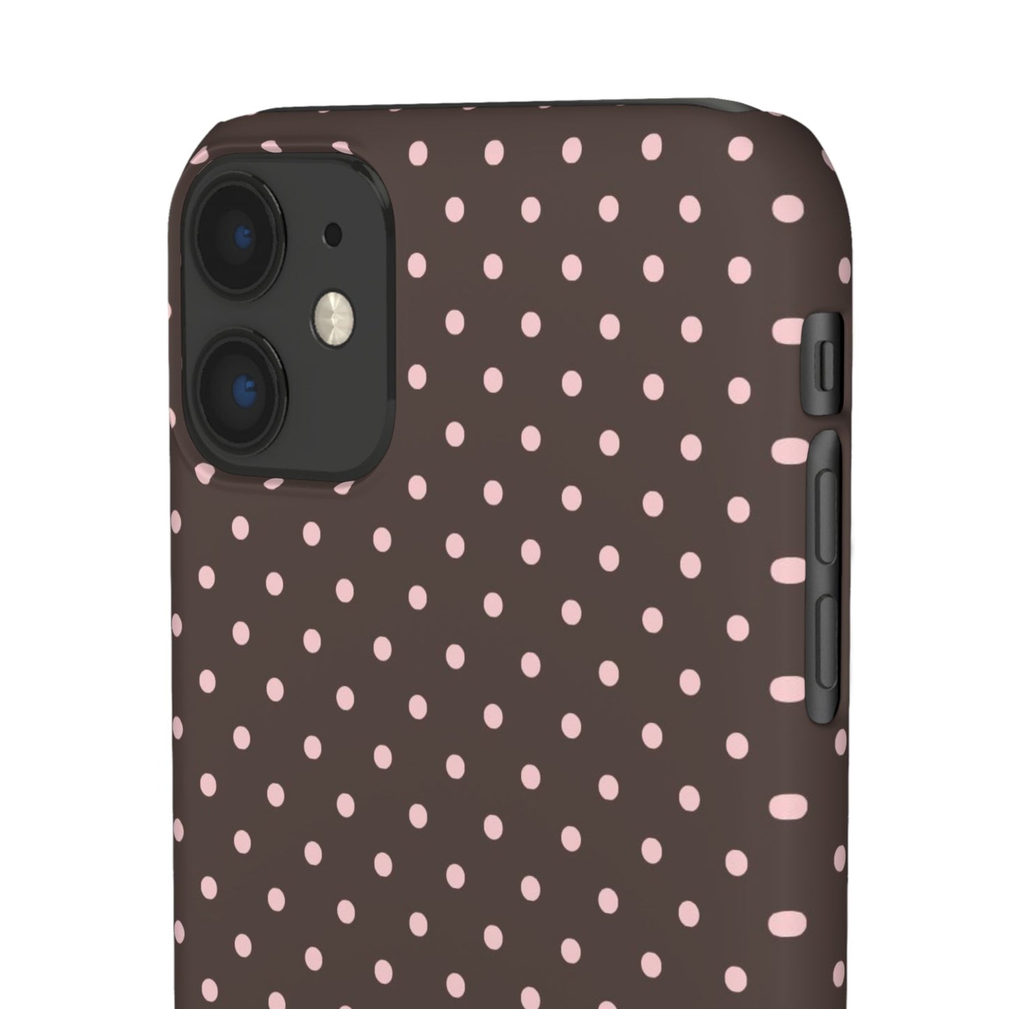 Pink-Brown Polka Dot Phone Case